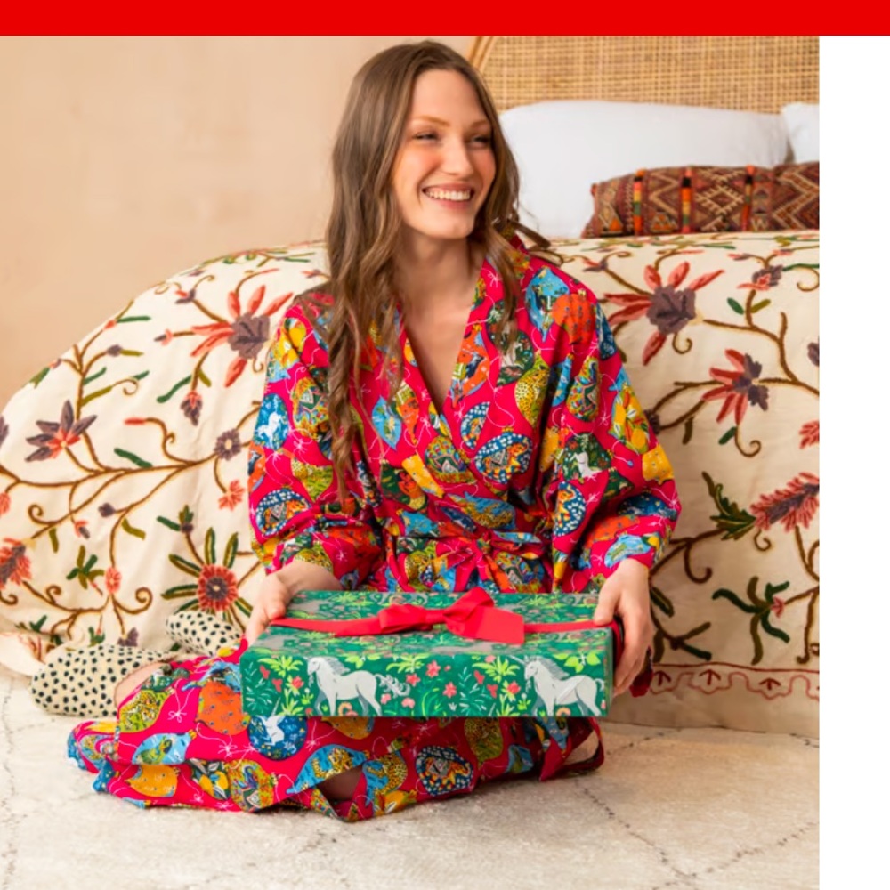 NWT PrintFresh Robe - Deck the Halls L/XL